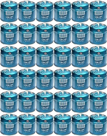 Campingman Stechkartuschen 36 Stück 190 Gramm für Kocher Bunsenbrenner Butan Kartusche