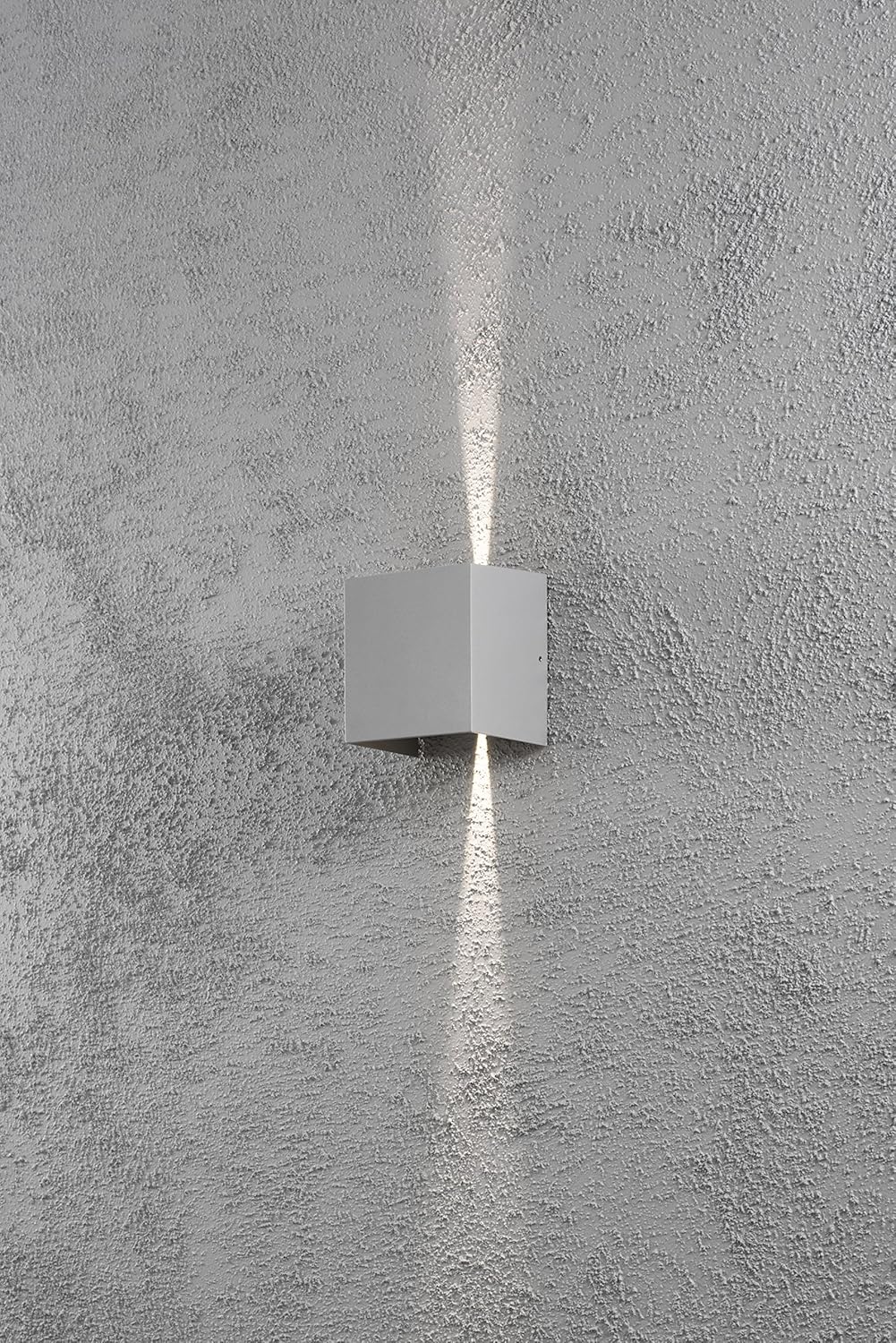 Konstsmide Outdoor Wall Lights/Cremona Short Up Down Adjustable Wall Lantern/High Power 2 x 3 W LED Wall Lamp/Clear Acrylic Lens/Aluminium/IP54/Outside Light Grey - Image 3