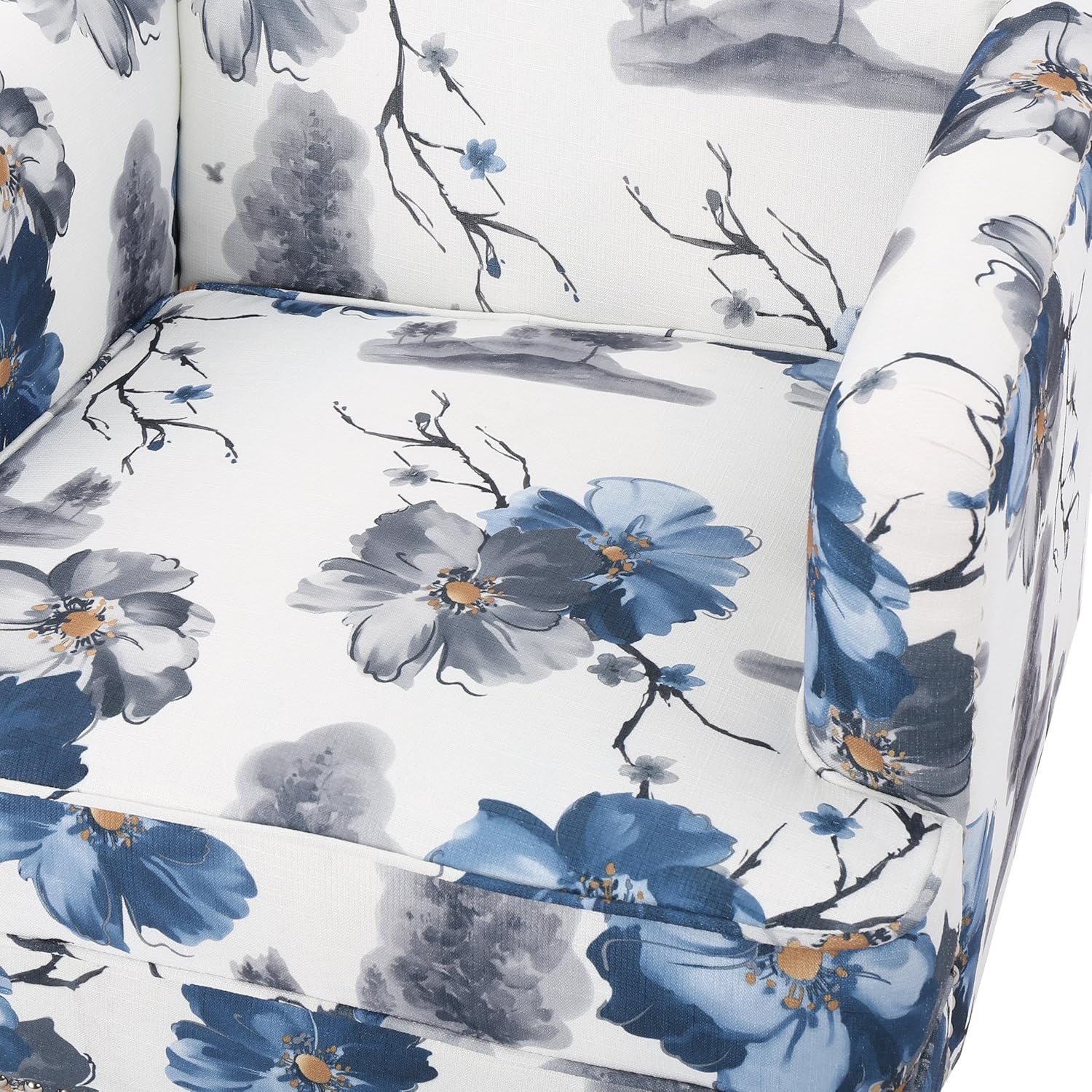 Christopher Knight Home Boaz Fabric Club Chair, Floral Print: Furniture & Decor