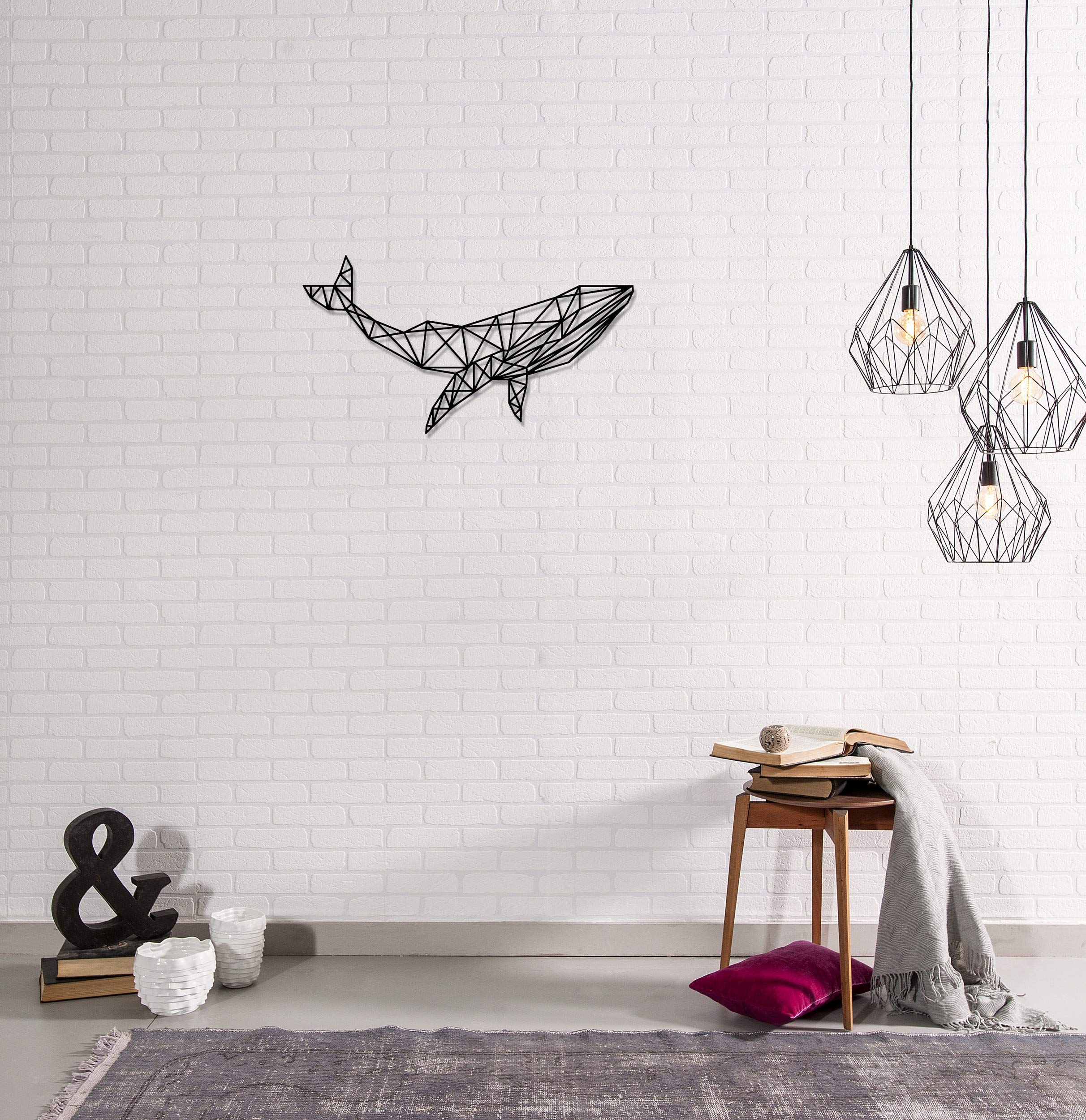 Homemania Wall Decoration 56 x 0.15 x 31 cm Black