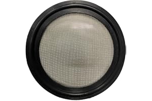 DR.COMPONENT 2" Sanitary Tri-Clamp Gaskets (Pack of 2), Bonded Type Screen (#100 Mesh/ 149 μm) Gaskets, Black Viton