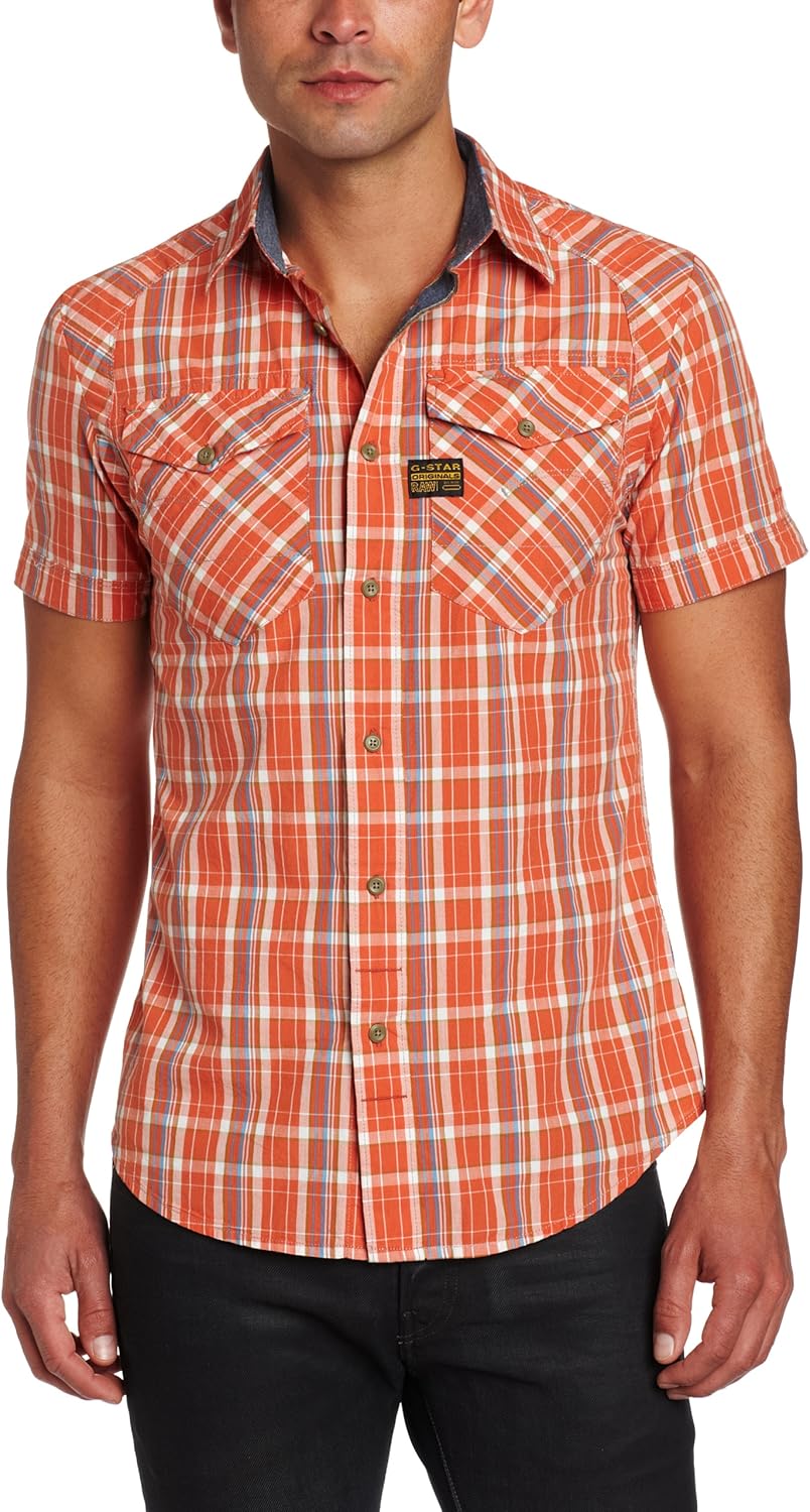 g star orange shirt