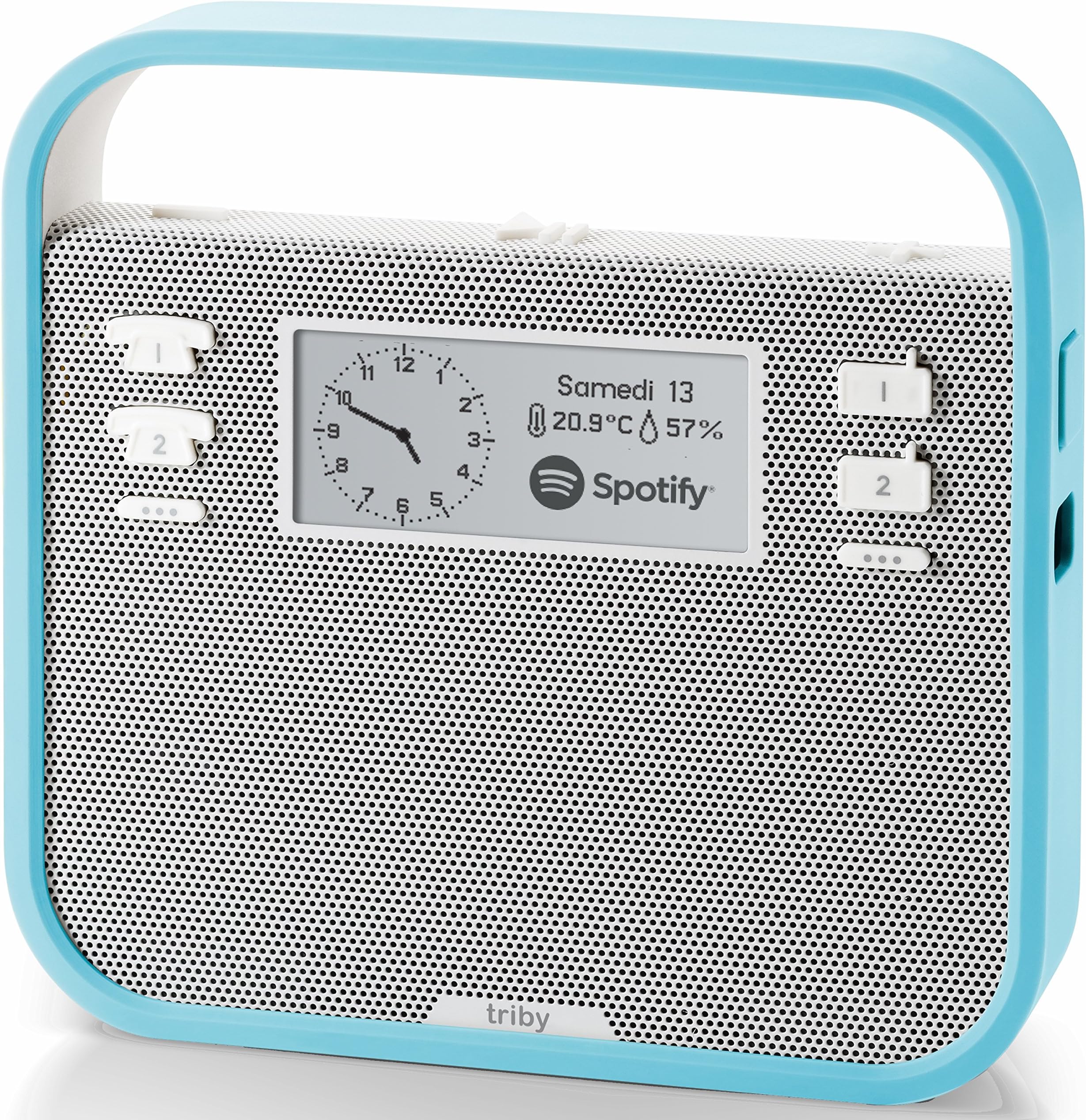 Invoxia Smart Portable Alexa Speaker, Blue