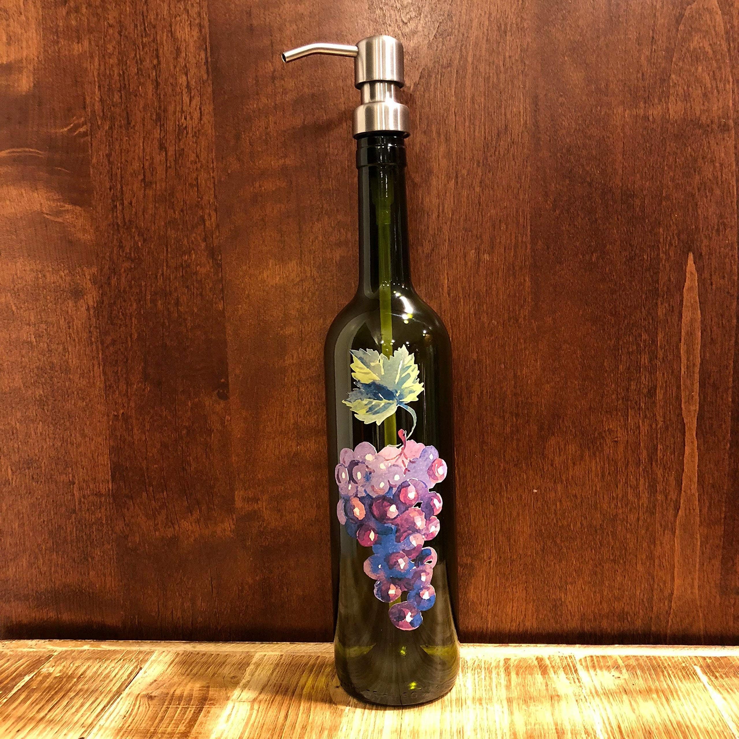 Grapes Wine Bottle Soap Dispenser