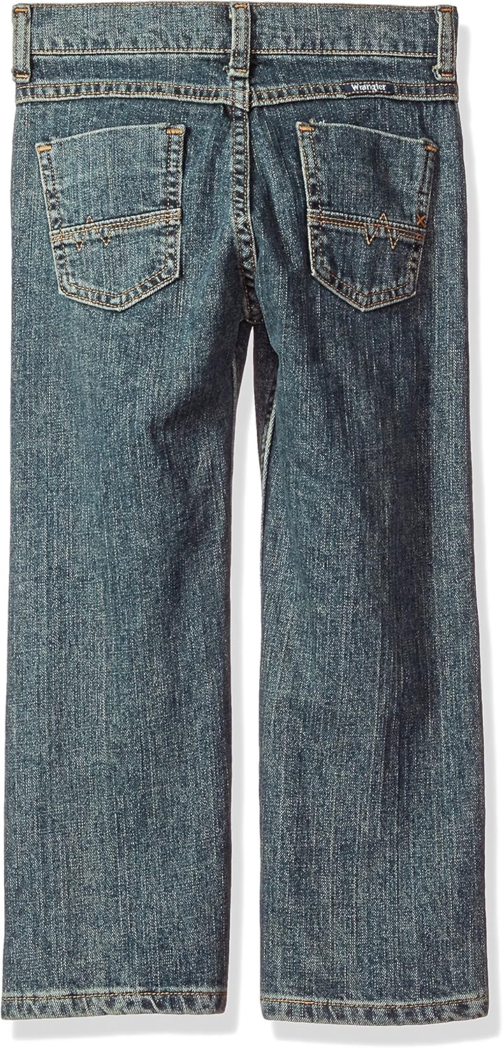 Wrangler Boys' Husky Straight Fit Stretch Jean: Clothing
