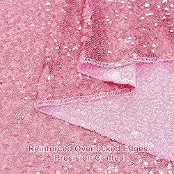 Juya Delight 2Pcs 2FTx8FT Pink Sequin Backdrop