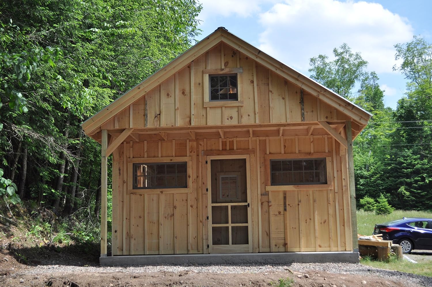Timber Frame Post And Beam Cabin Vermont Cottage Option C With