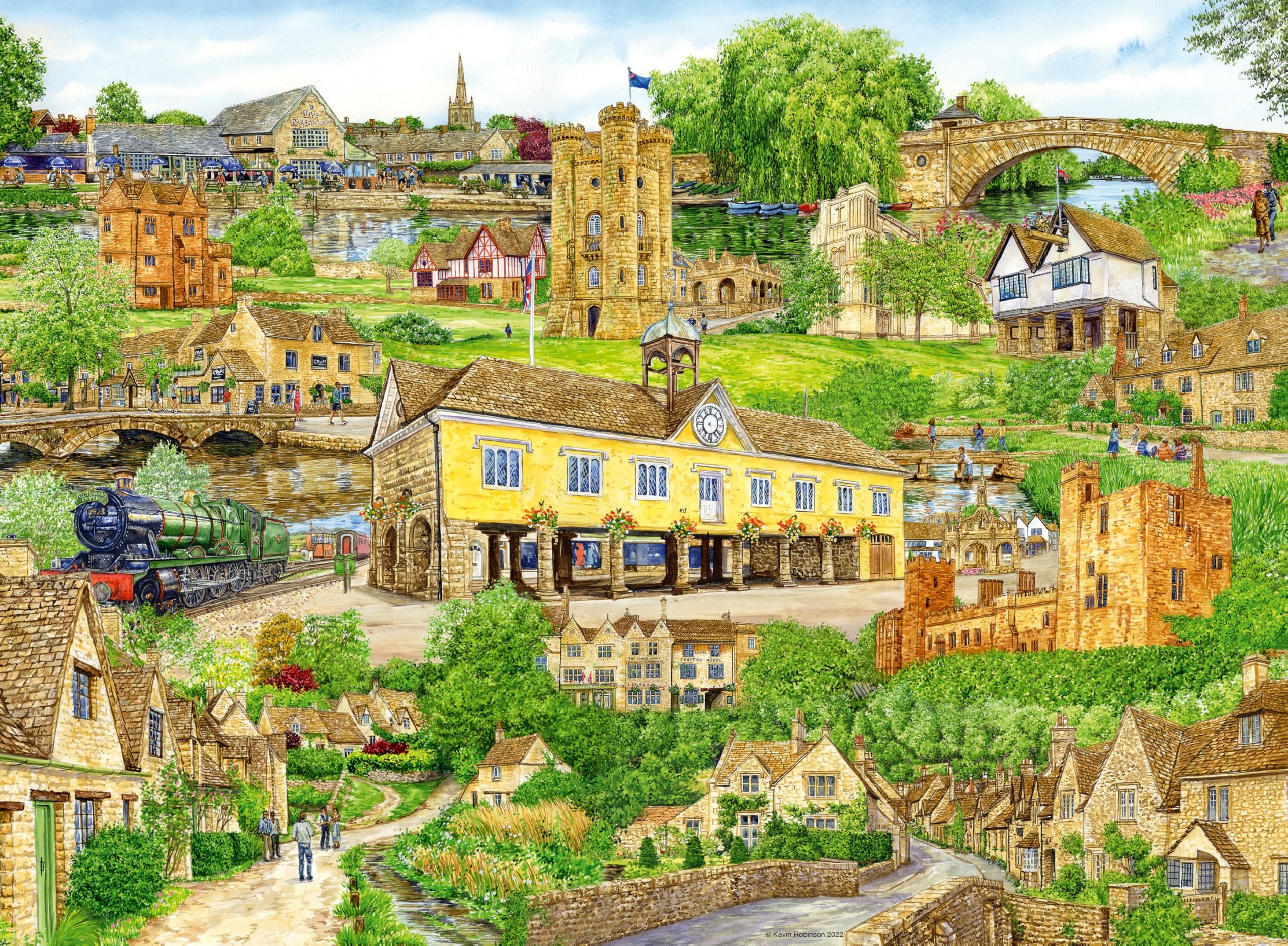 Ravensburger Escape to the Cotswolds 500 Piece Jigsaw Puzzle for Adults and Kids Age 10 Years Up