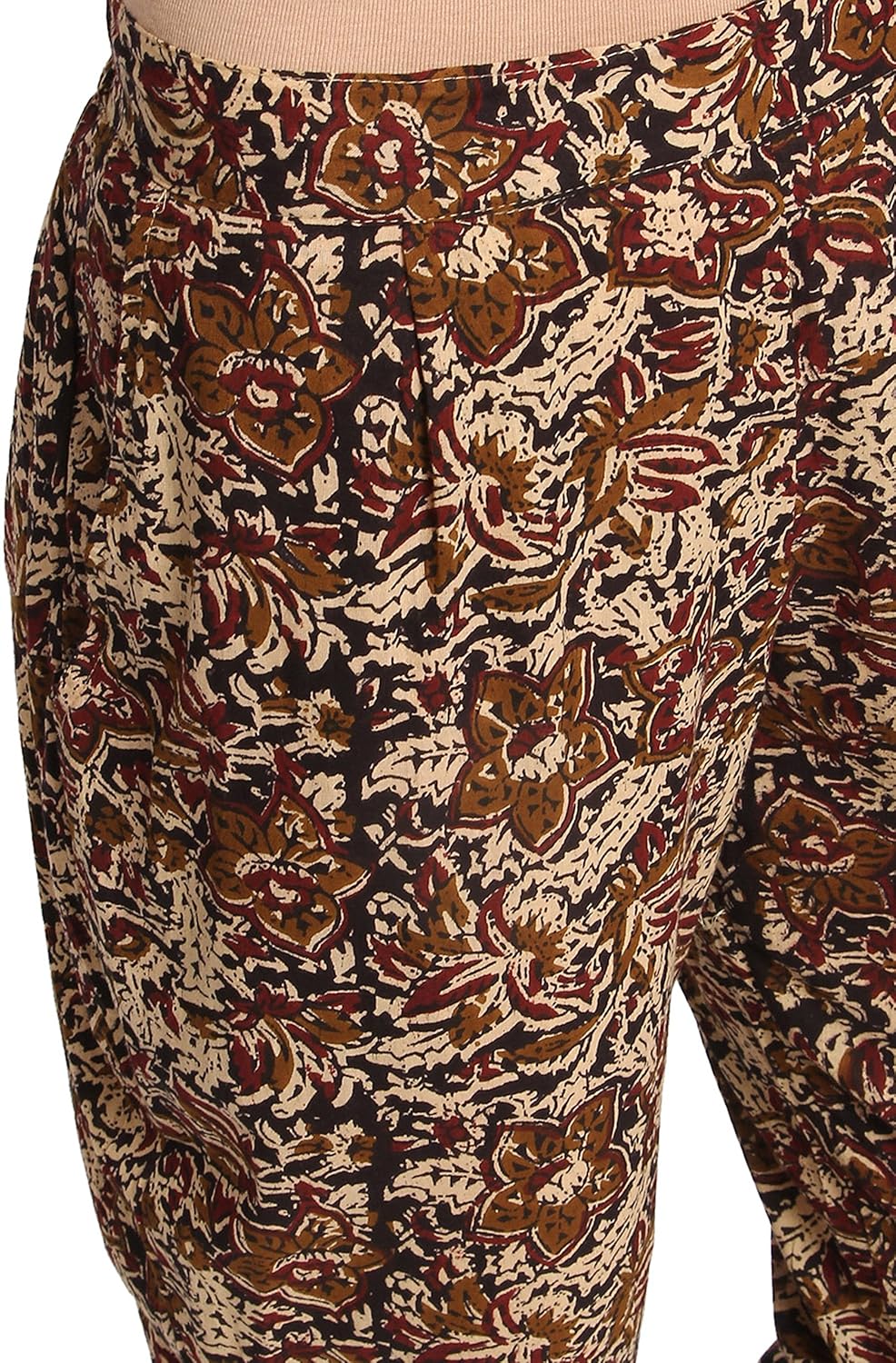 janasya women's maroon rayon a-line plain kurta with pant