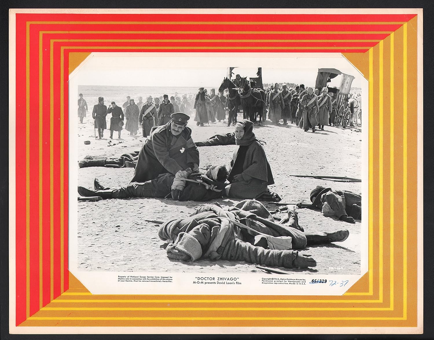 MOVIE POSTER: Doctor Zhivago Lobby Card-1972-Omar Sharif and Julie Christie