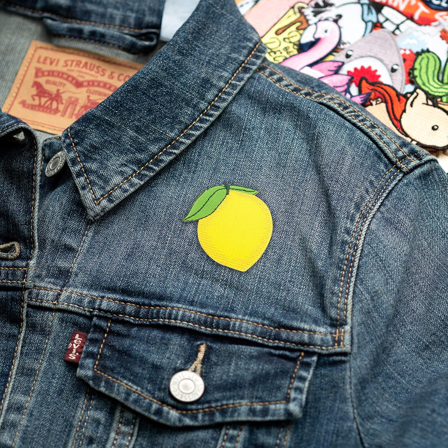 how to sew a patch on a denim jacket