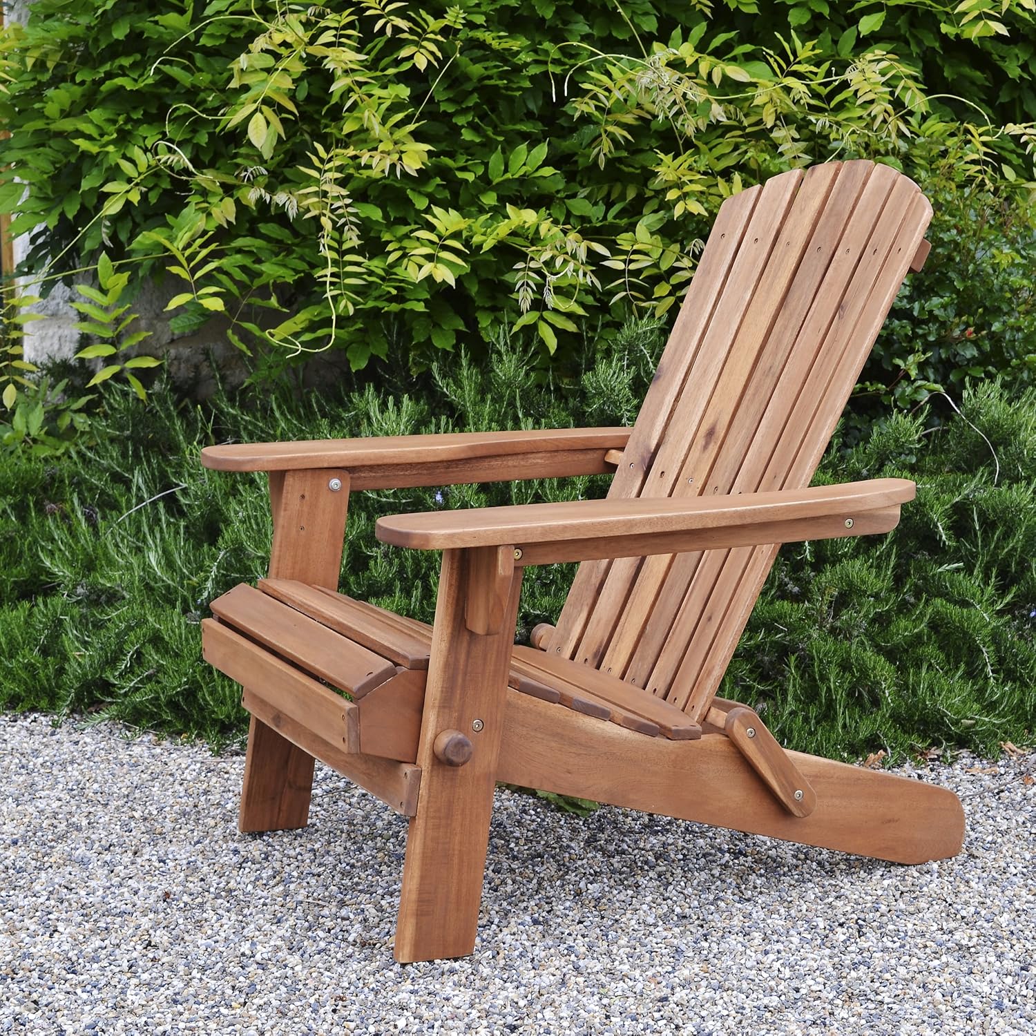 Plant Theatre Adirondack Folding Hardwood Chair : Garden & Outdoor
