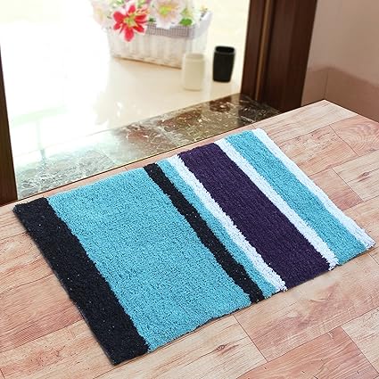 VK Fab Premium Cotton Anti Skid Bath Mat, 1750 GSM, (Multicolor)