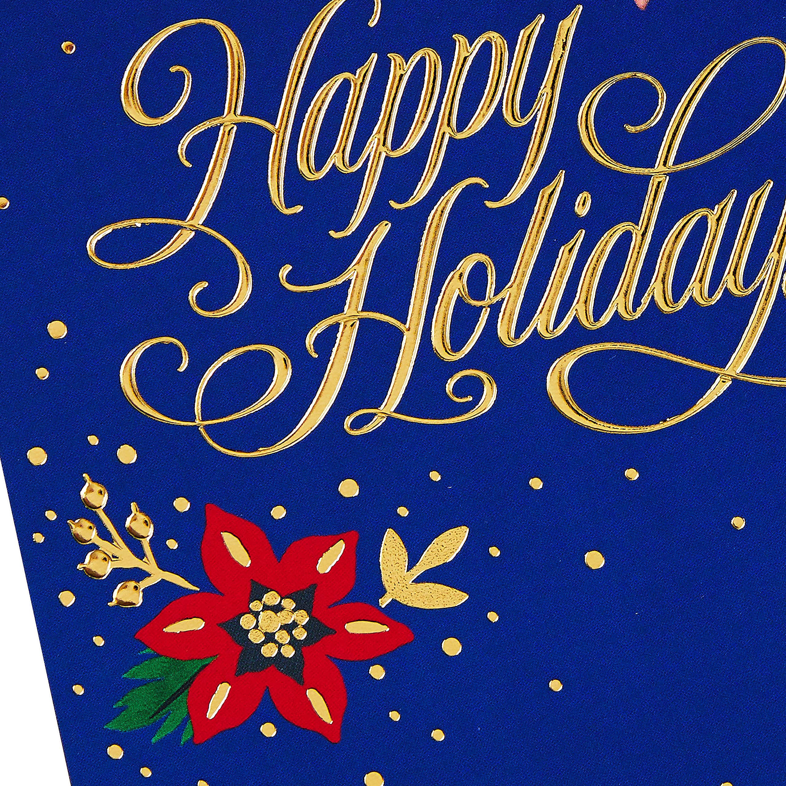 Hallmark Boxed Christmas Cards Assortment, Festive Foil (40 Cards and Envelopes)