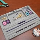 The BeadSmith Travel Bead Design Board with Gray Flock Lid 7.75x11.25 in view 6