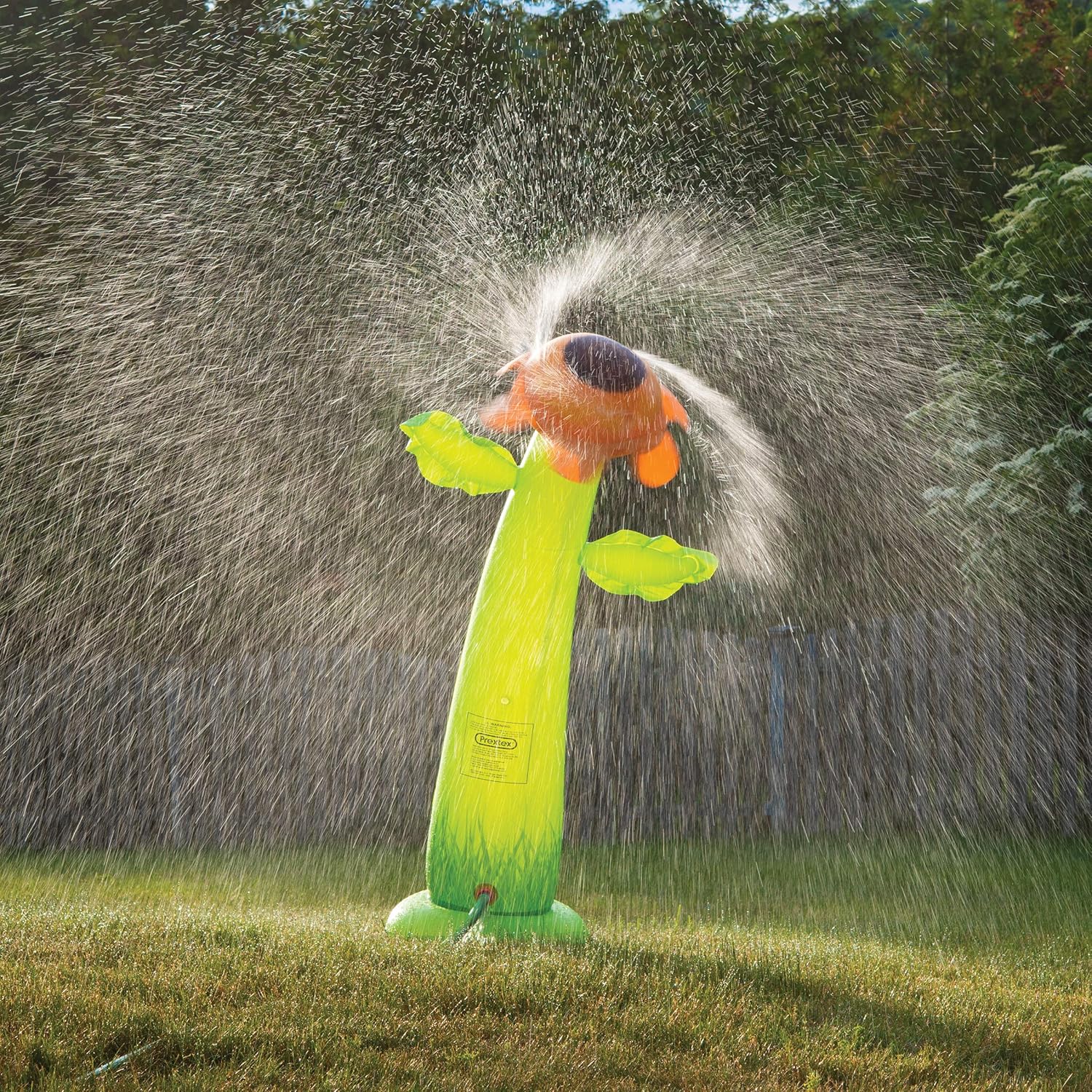 Prextex 5 Ft. Inflatable Water Sprinkler Sunflower Sprinkler Water Toy Fun Outdoor Water Activity for Toddlers and Kids: Toys & Games