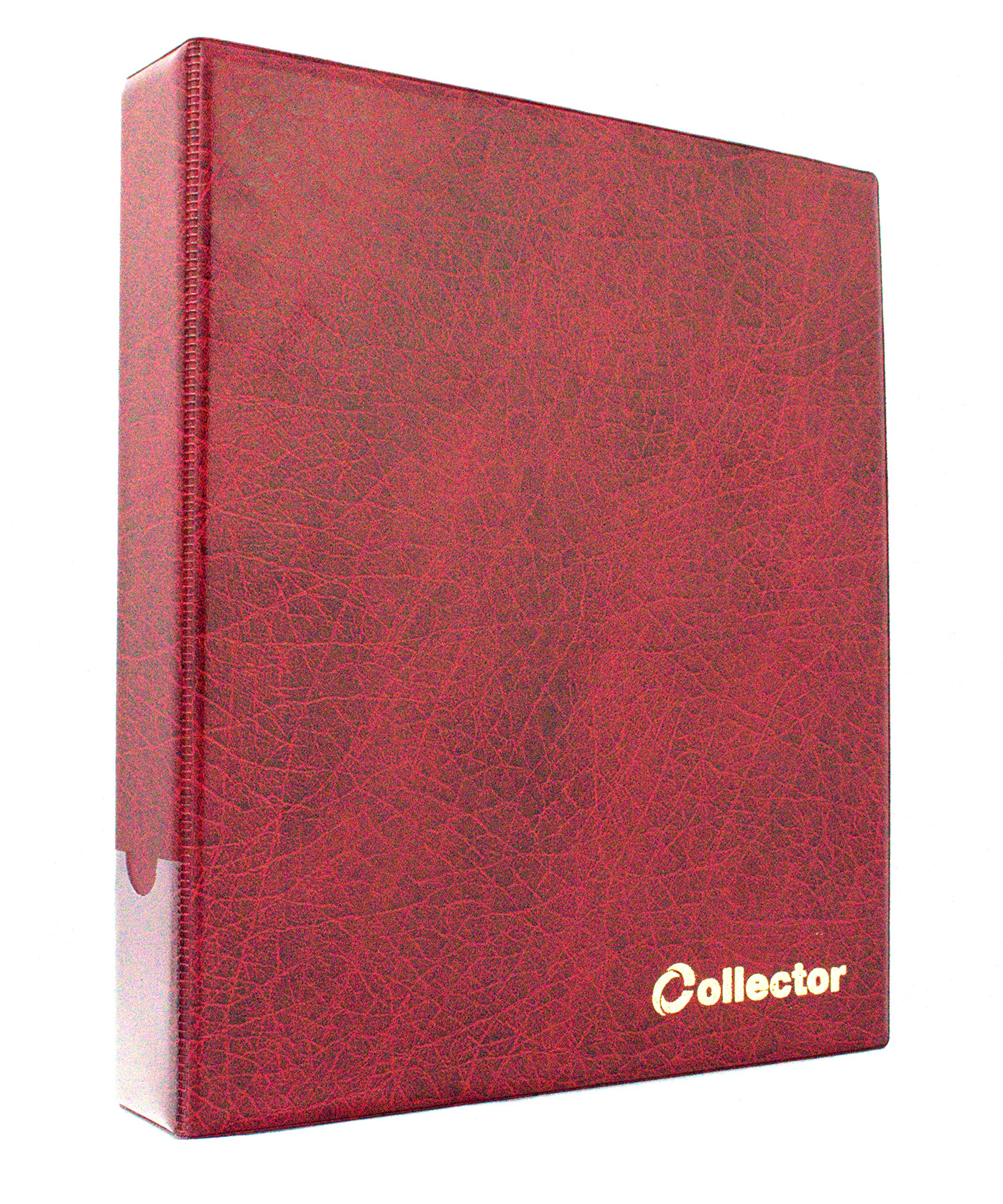 COLLECTOR Banknotes Album Folder Book Notes Banknote with 15 Pages and 15 Dividers - Very Big Capacity - RED