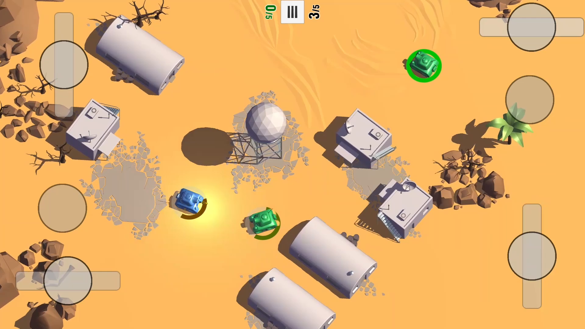 Tanks 3D for 2 players on 1 device - split screen - Play with your ...