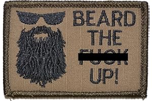 TACTICAL GEAR JUNKIE Beard The F Up 2x3 Patch - Multiple Colors (Coyote Brown with Black)