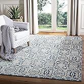 SAFAVIEH Sofia Collection 5'1" x 7'7" Blue / Beige SOF381C Vintage Oriental Distressed Non-Shedding Living Room Bedroom Area 