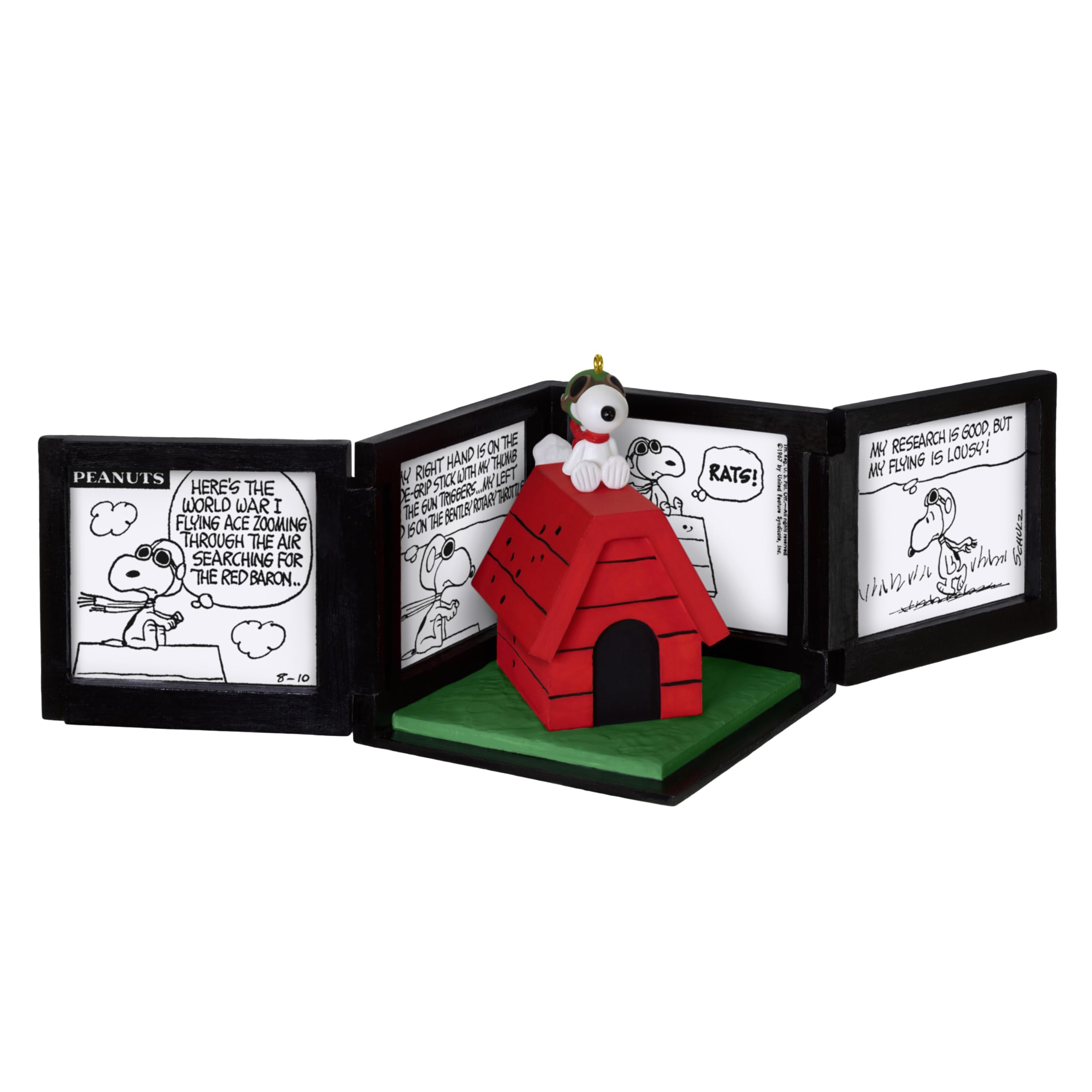 Hallmark Keepsake Christmas Ornament 2025, Peanuts 75th Anniversary Snoopy as The Flying Ace Musical, Gifts for Peanuts Fans