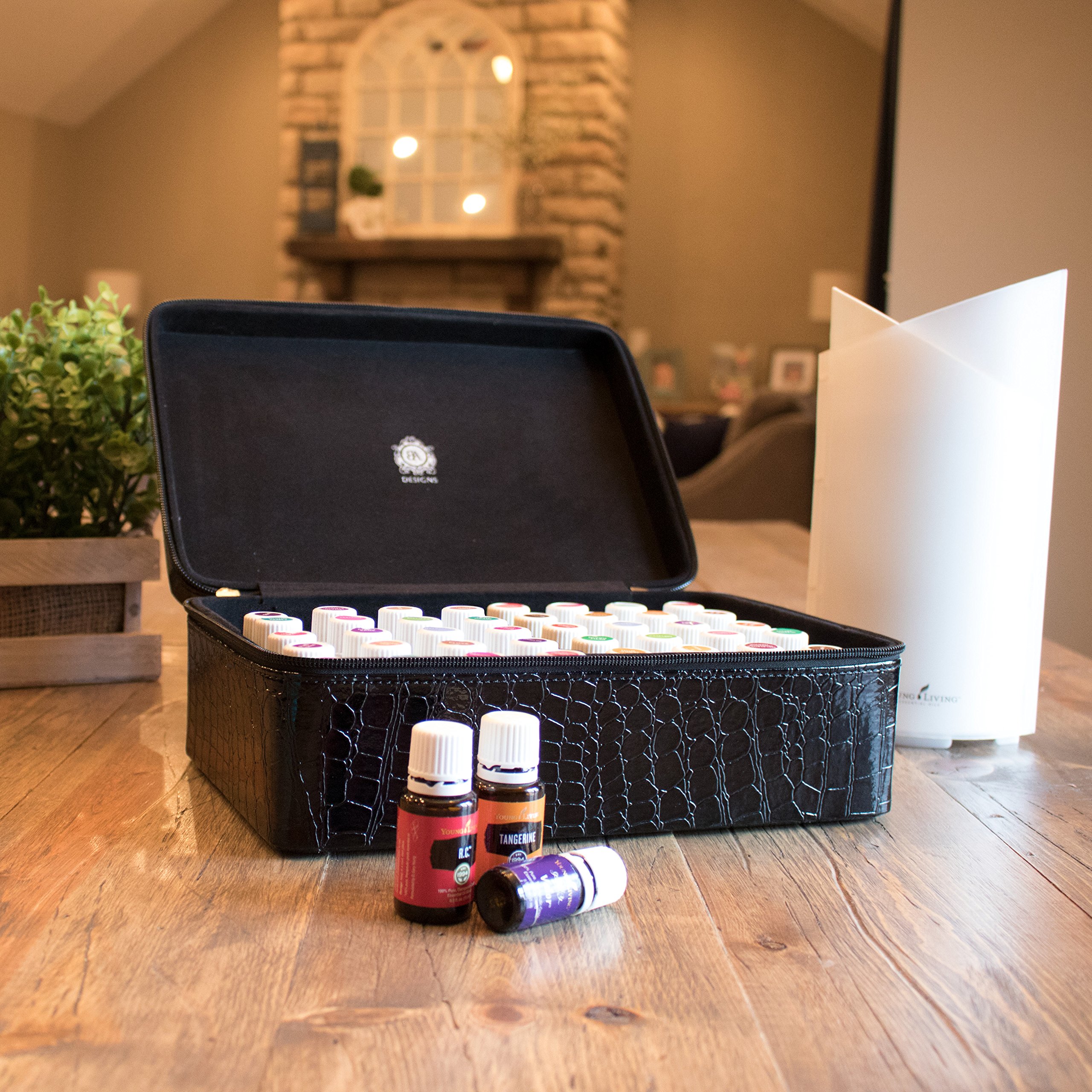 Essential Oils Carrying Case Holds 40, 15ml Bottles Beautiful Large