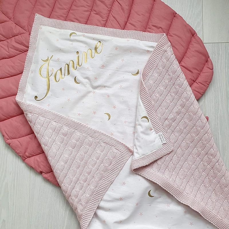 Personalized Embroidered Hospital Grade Swaddling Receiving Infant Baby