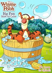 Download Amazon.com: Disney Winnie the Pooh "We Love to Splash" Coloring Book: Office Products