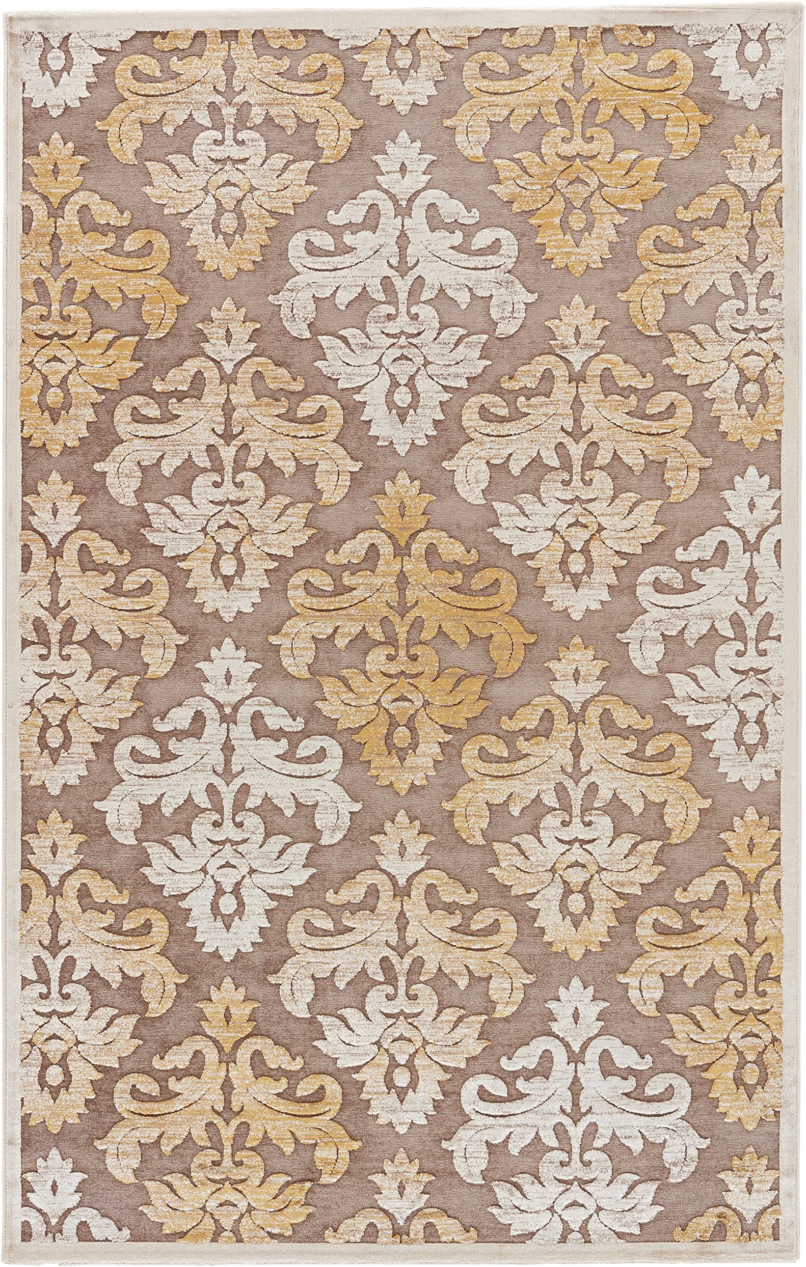 Jaipur Living Majestic Damask Neutral Area Rug (2' X 3')