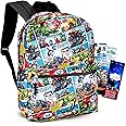 Marvel Avengers Backpack for Boys Girls Kids - 2 Pc Bundle with 16" Marvel Comics Avengers School Backpack Bag And Stickers (Avengers School Supplies)