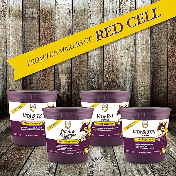 FARNAM HORSE HEALTH VITA B-1 CRUMBLES SUPPLEMENT FOR HORSES, SUPPORTS OPTIMAL MUSCLE ACTIVITY AND METABOLISM FOR PERFORMANCE, 3 POUNDS, 48 DAY SUPPLY