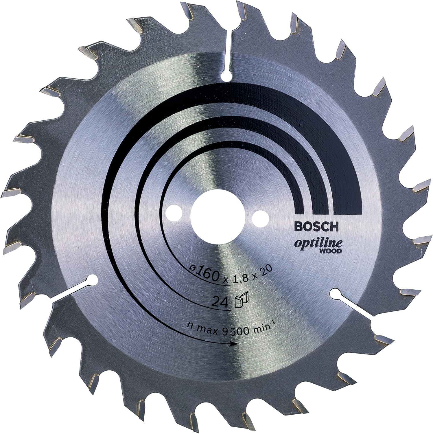 Bosch 1x PRO Wood Circular Saw Blade for Corded Hand-Held Circular Saws (for Softwood Hardwood, diameter mm