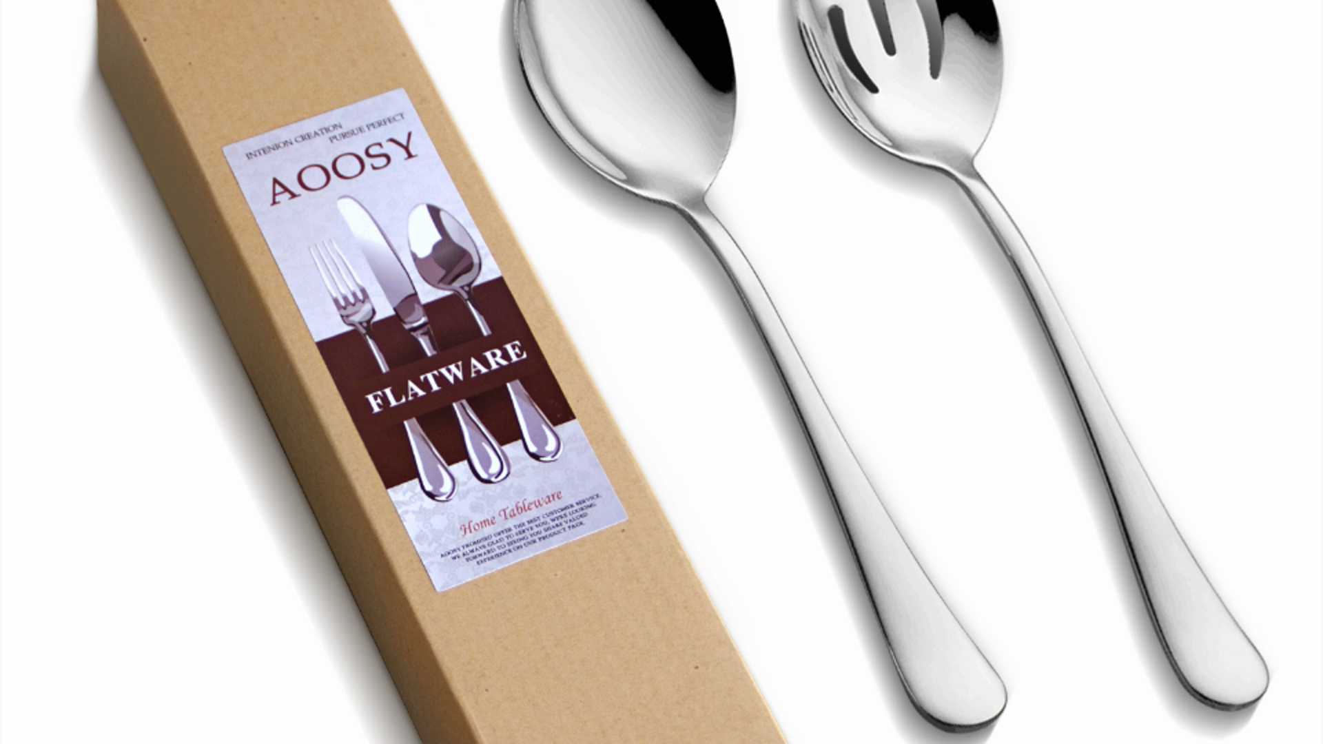 3 x Buffet Slotted Spoons, 3 x Serving Spoons