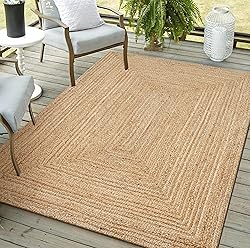 Savi Home Natural Jute Rug 3x5 Ft – Handwoven