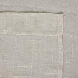 Home Brilliant Linen Look Semi Sheer Net Curtains 54x45 Set of 2 45 Drop view 5