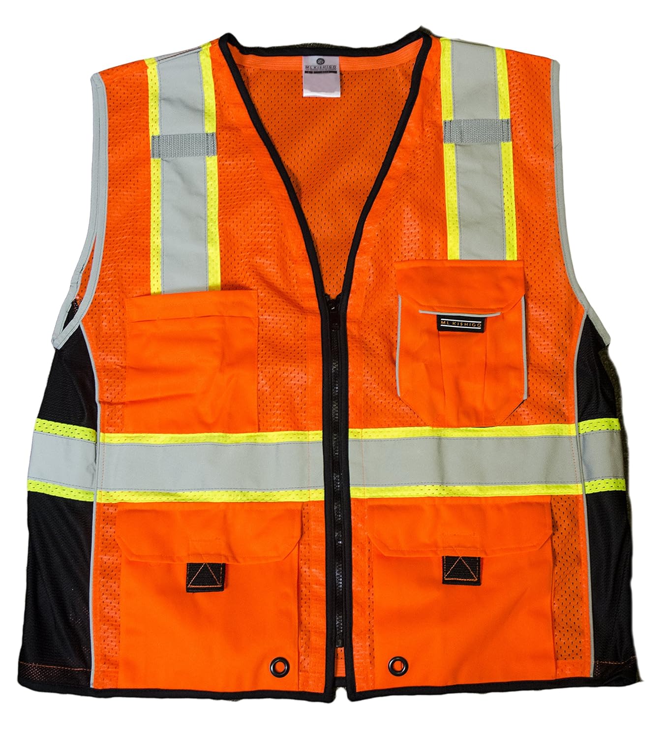 ML Kishigo 1514 UltraCool Polyester Black Series Heavy Duty Vest, 2X