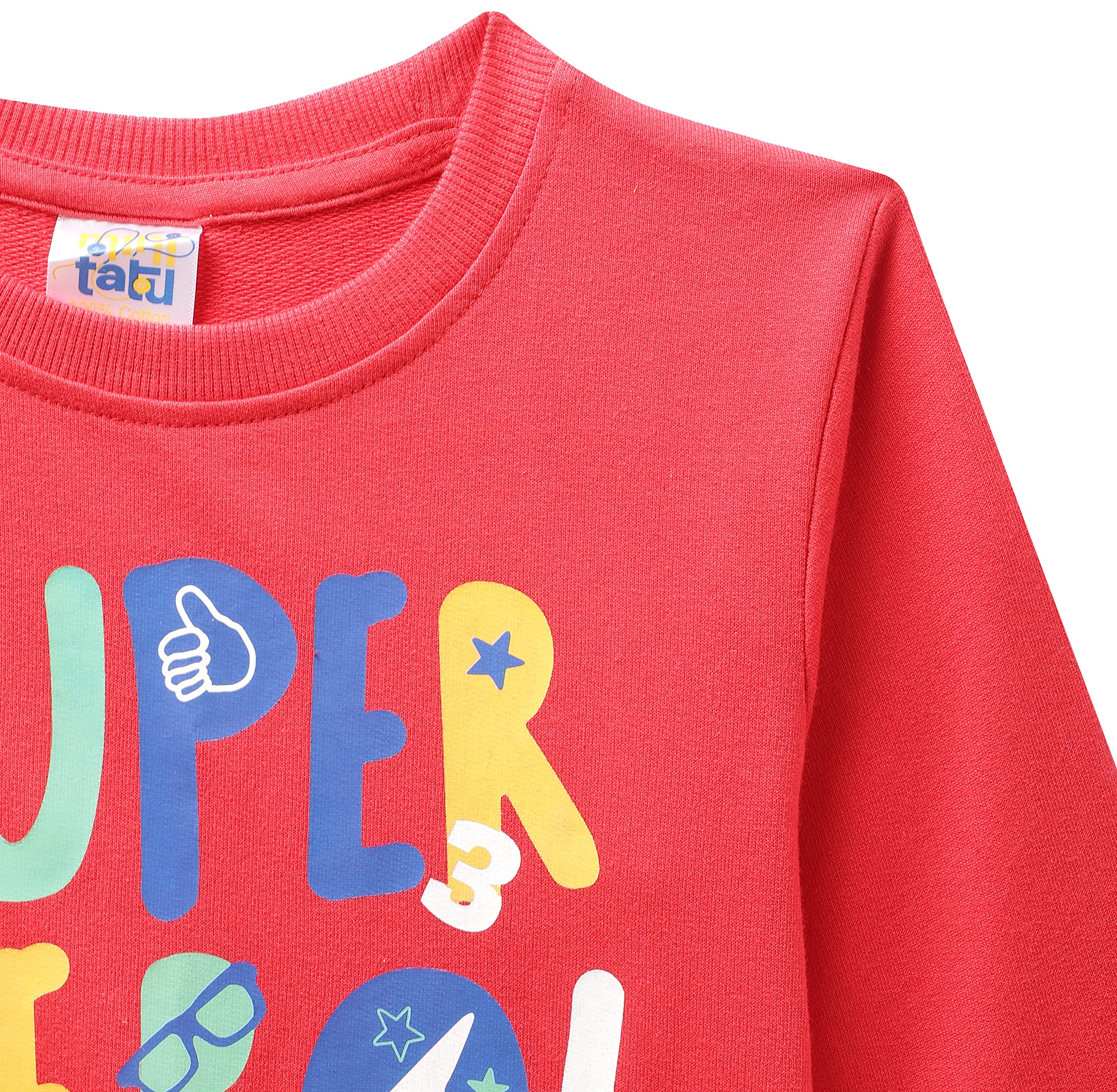 Minitatu Boy's Cotton Round Neck Sweatshirt (MT-3271L-AN) 3