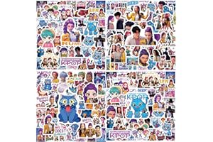 DORJEE 300Pack Demon Stickers Hunter, Cute Kawaii Girl Group Decal Pack for Laptop, Phone, Water Bottle - Aesthetic Stickers for Journal, Tablet, Skateboard