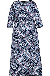 Ulla Popken Femme Grandes Tailles Robe De Plage Imprimé