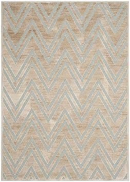 Safavieh Tobago gewebter Teppich, PAR356-3470, Stein / Aquamarin, 160 X 228 cm