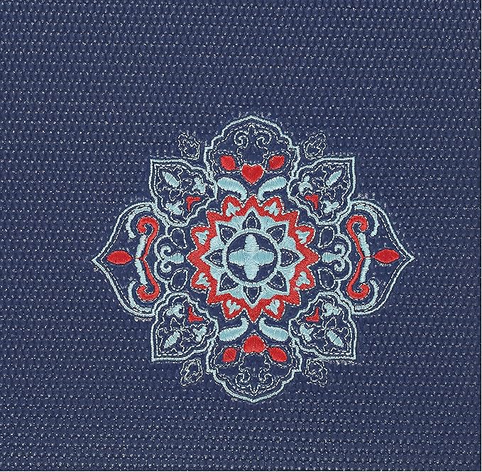 embroidered yoga mat