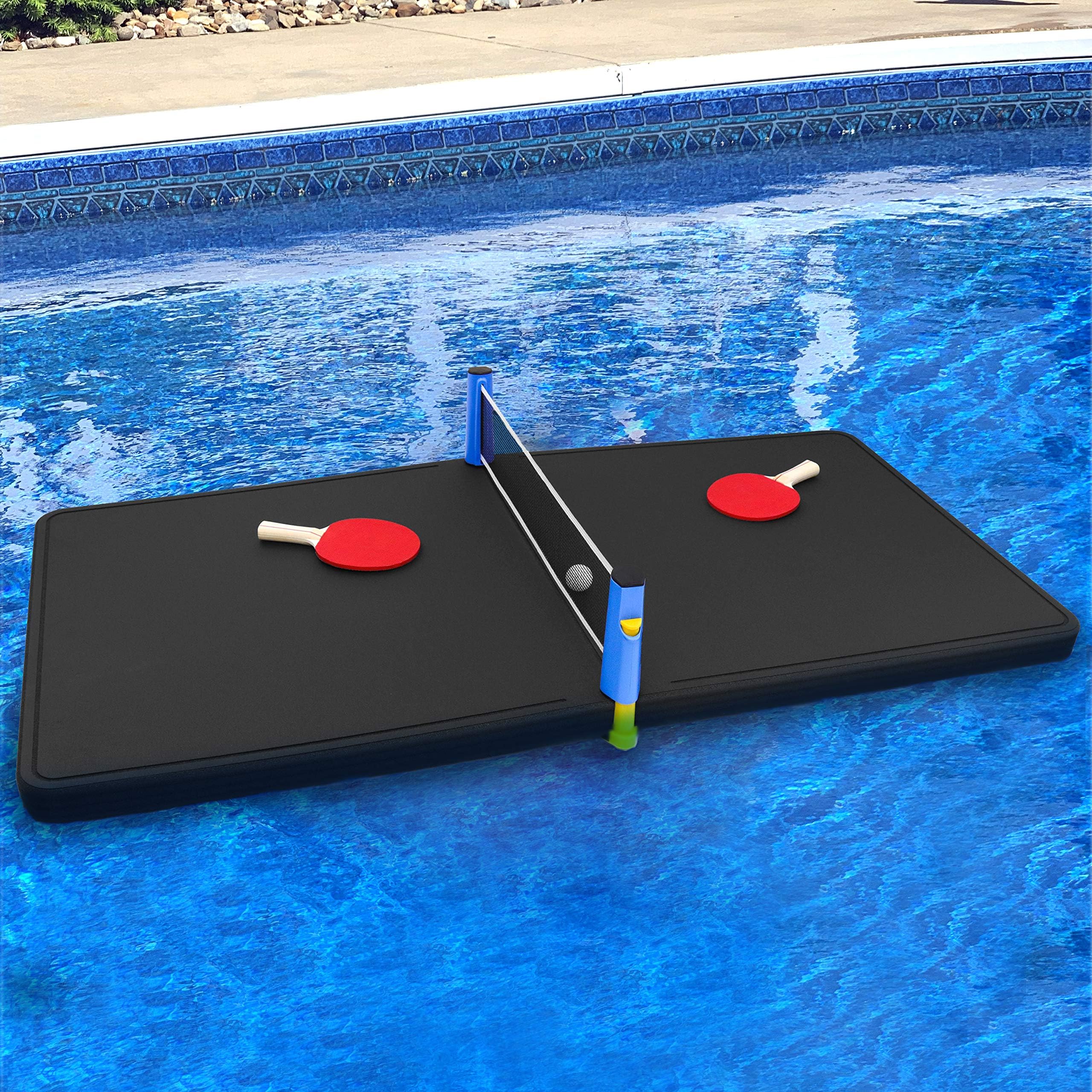 Polar Whale Floating Beer Pong Table Pool Party Float Game and Lounge Durable Foam 6 Feet Long Uv Resistant Made in USA