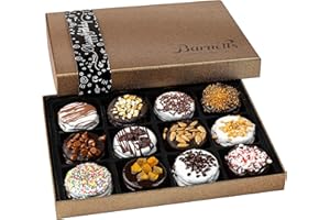 BARNETTS FINE BISCOTTI Barnetts Birthday Gifts For Women & Men, Gourmet Chocolate Covered Cookies, Unique Prime Food Happy Birthdays Gift Basket, Her Wife Mom Dad Sister Girls Friendship, 40th 60th Or 70th, Cookie Baskets Delivery