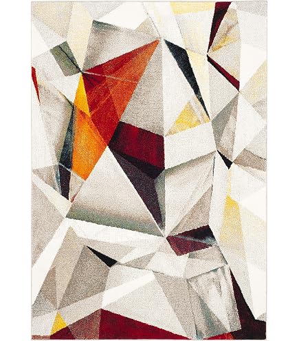 Safavieh Tappeto Runner Moderno Astratto 70x365 Cm | Collezione Porcello, Resistente Alle Macchie, Antimuffa, Adatto A Bambini E Animali - 4