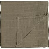 Huxie Swaddle - 100% Organic Cotton - Muslin Swaddle Blankets for Newborn, 47" x 47" (Sage Green)