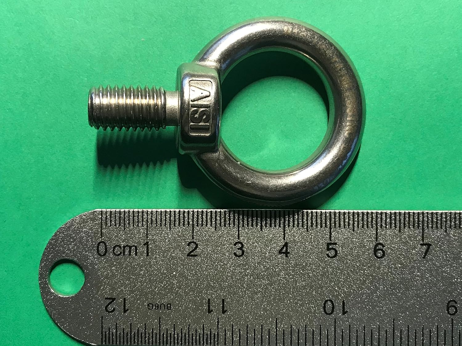 2 Pieces Stainless Steel 316 Lifting Eye Bolt 10mm M10 Marine Grade
