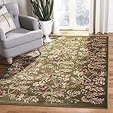 SAFAVIEH Lyndhurst Collection Area Rug - 5'3" x 7'6", Sage, Traditional Floral Design, Non-Shedding & Easy Care, Ideal for Hi