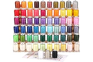 NEW BROTHREAD 63 Brother Colors Polyester Machine Embroidery Thread Kit 500M