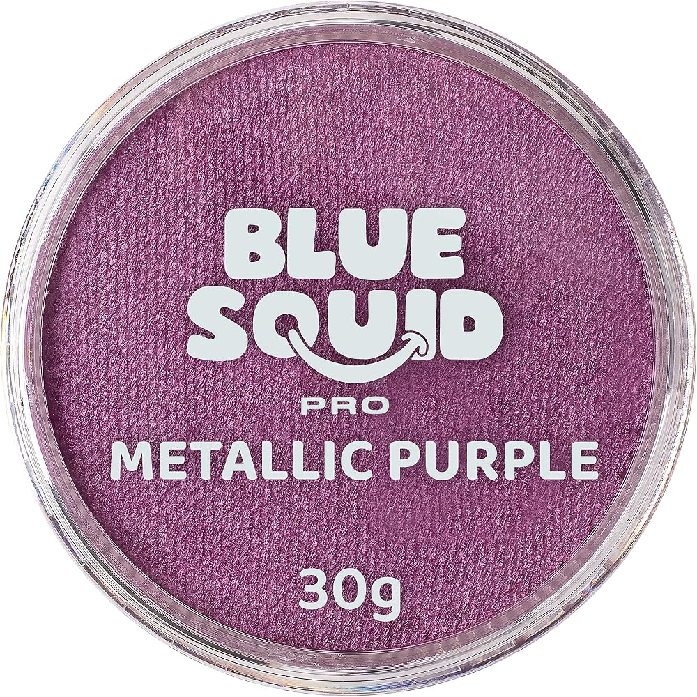 Blue Squid Metallic Purple Face Paint 30g Professional Water-Based