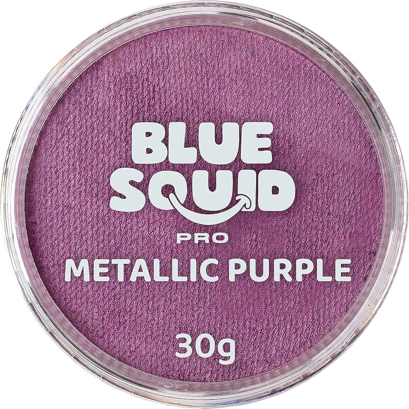 Blue Squid Metallic Purple Face Paint 30g Professional Water-Based